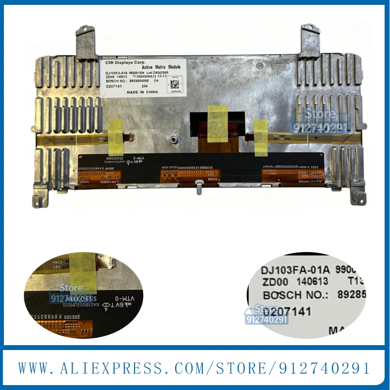 10.3 Inch LCD DJ103FA-01A CMI Display Screen Active Matrix Module Bosch8928554068 Car GPS DVD Navigation LCD Repair DJ103FA 01A