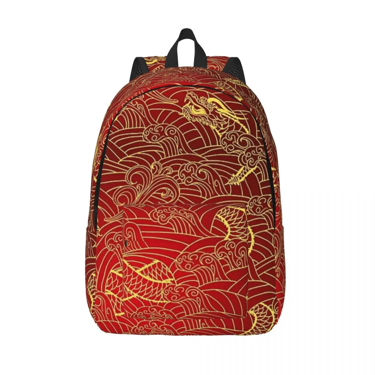 Gold Dragon Pattern Student Backpack School Bag Hiking Travel Daypack for Men Women Bookbag Shoulder Bags
Gold Dragon Pattern Student Backpack School Bag Hiking Travel Daypack for Men Women Bookbag Shoulder Bags