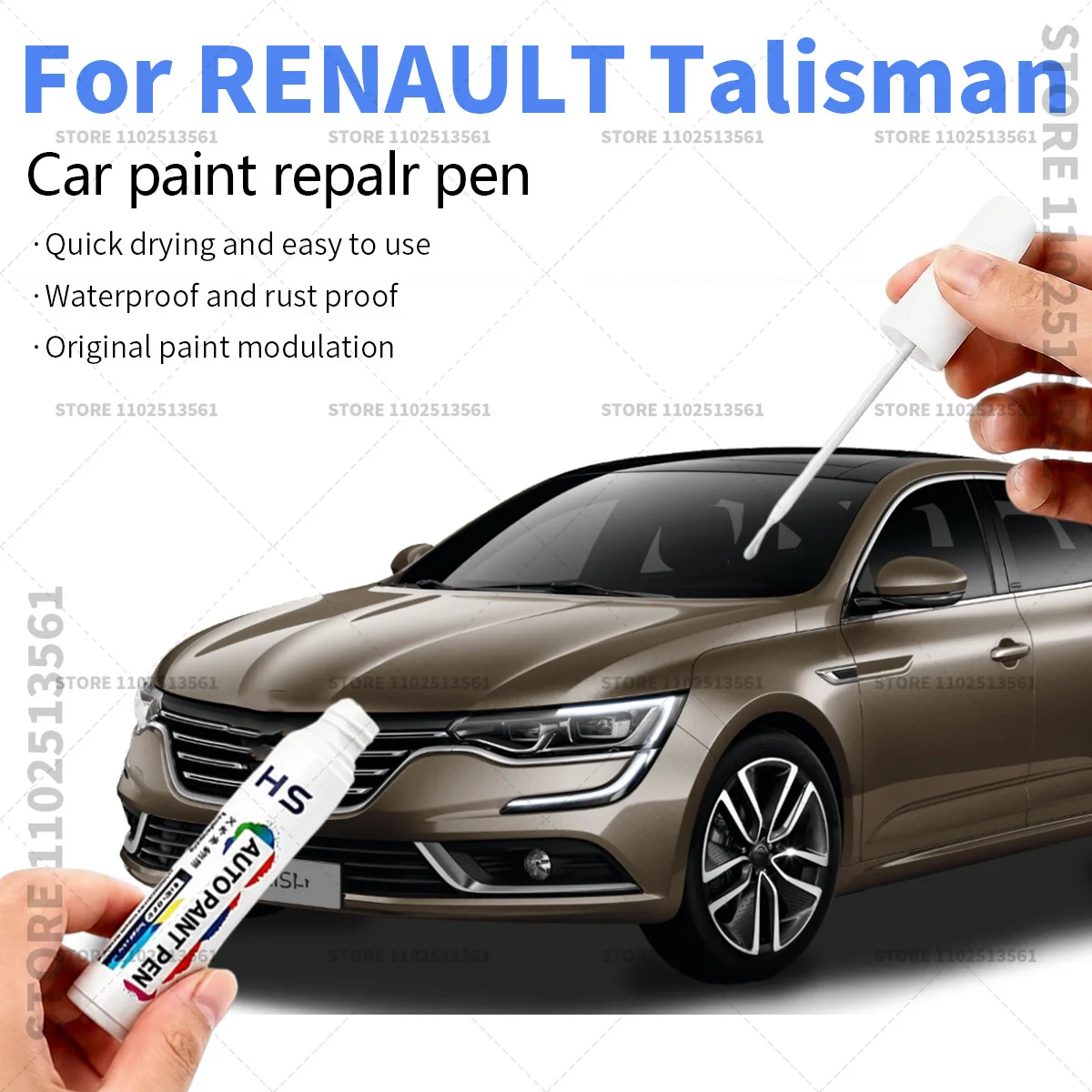For RENAULT Talisman White Automotive Touch Up Paint Pen Car Paint Scratch Remover Quick Dry Repair Brush for Vehicle Paint
For RENAULT Talisman White Automotive Touch Up Paint Pen Car Paint Scratch Remover Quick Dry Repair Brush for Vehicle Paint