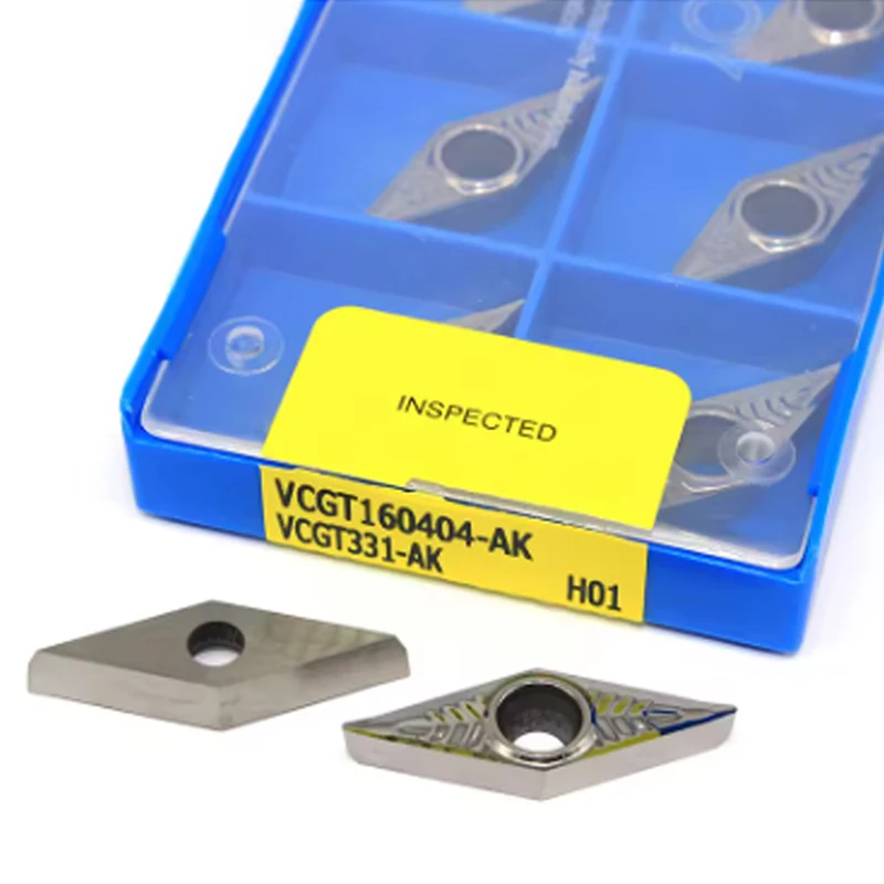 High Quality VCGT160402 VCGT160404 VCGT160408 AK H01 Internal Turning Tool Aluminum Inserts CNC Lathe Tools VCGT Cutter Blade
High Quality VCGT160402 VCGT160404 VCGT160408 AK H01 Internal Turning Tool Aluminum Inserts CNC Lathe Tools VCGT Cutter Blade