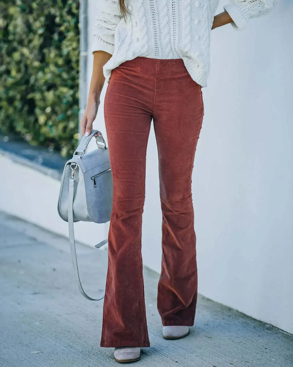 Corduroy Elastic Waist Casual Pants Women 2024 Autumn and Winter Trousers Solid Color High Waist Slim Flared Pants 23036
Corduroy Elastic Waist Casual Pants Women 2024 Autumn and Winter Trousers Solid Color High Waist Slim Flared Pants 23036
