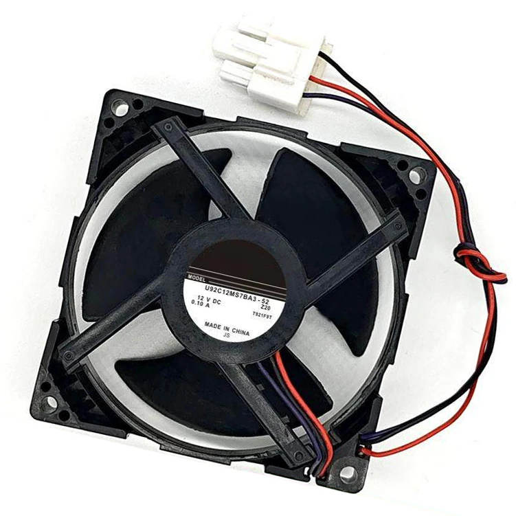 U92C12MS7BA3-52Z20 DC 12V 0.1A Refrigerator Cooling Fan 92mm 9232 Fridge Freezer Fan for Midea Refrigerator Repair Parts
U92C12MS7BA3-52Z20 DC 12V 0.1A Refrigerator Cooling Fan 92mm 9232 Fridge Freezer Fan for Midea Refrigerator Repair Parts