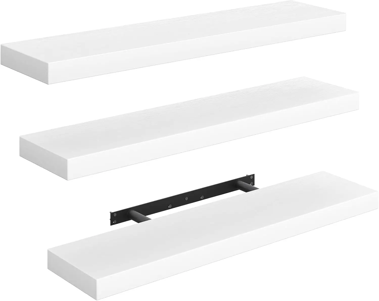 Floating Shelves for Wall 31.5" Long Set of 3 White 8301BJP3WT Hanging Shelves
Floating Shelves for Wall 31.5" Long Set of 3 White 8301BJP3WT Hanging Shelves