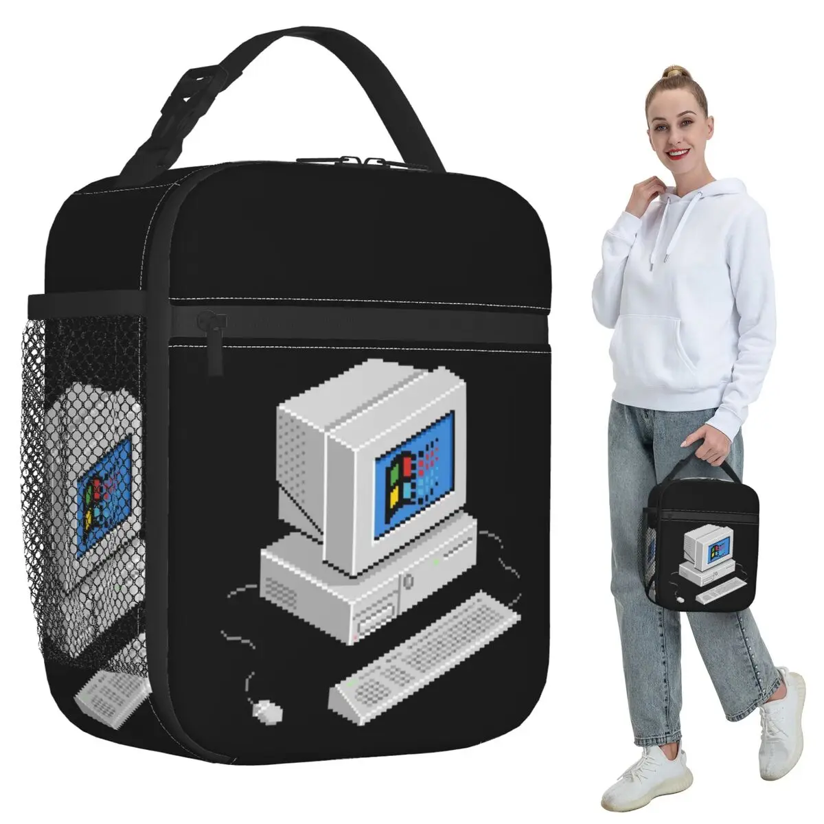 Windows Vaporwave Insulated Lunch Bag for Women Office Cooler Thermal Food Box Tote Portable Lunch Boxes Container
Windows Vaporwave Insulated Lunch Bag for Women Office Cooler Thermal Food Box Tote Portable Lunch Boxes Container