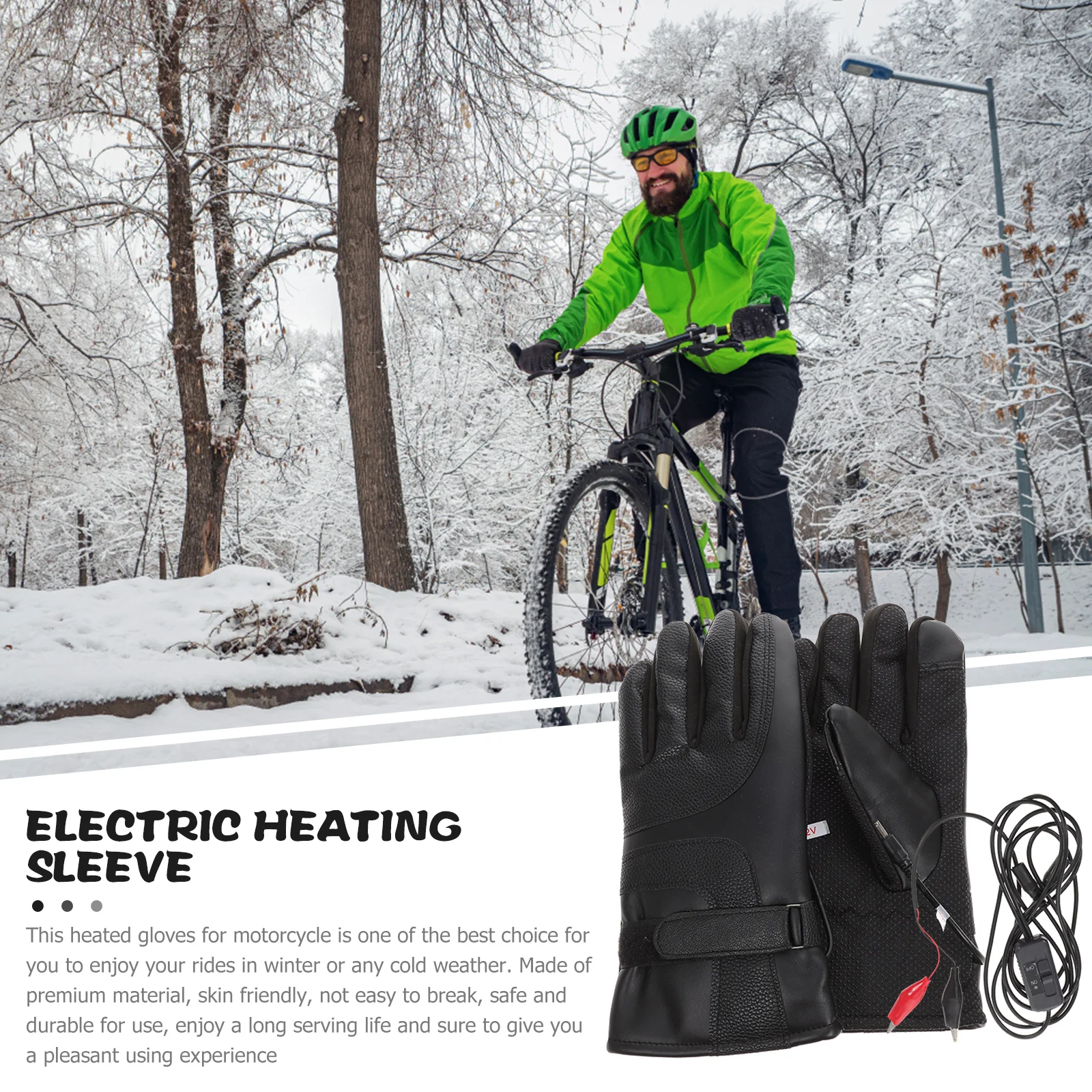 Rechargeable Heated Grips USB Winter Motorcycle Mittens Gloves Electric Hand Warmer Adjustable Design Fits Most Wrist Sizes
Rechargeable Heated Grips USB Winter Motorcycle Mittens Gloves Electric Hand Warmer Adjustable Design Fits Most Wrist Sizes