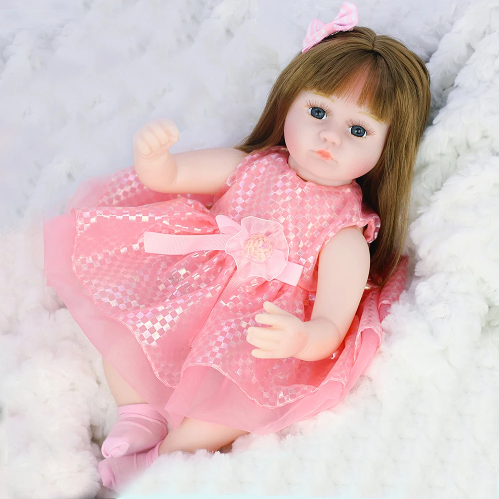 45CM imulation Baby Doll Toy Silicone Realistic Lifelike Reborn Doll Toddler Sleeping Accompany Doll Birthday Gifts for Girls
45CM imulation Baby Doll Toy Silicone Realistic Lifelike Reborn Doll Toddler Sleeping Accompany Doll Birthday Gifts for Girls