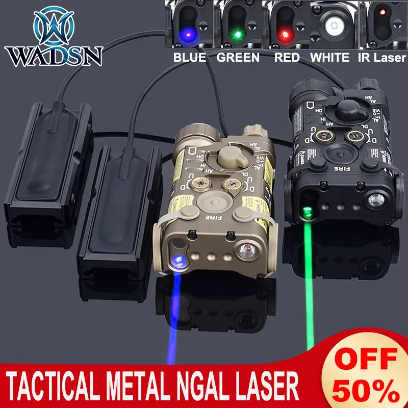 Wadsn NGAL Tactical Laser Red Green Blue Dot IR Sight Full-Metal Indicator Outdoor Hunting Scout light Switch Fixed Mount Set
Wadsn NGAL Tactical Laser Red Green Blue Dot IR Sight Full-Metal Indicator Outdoor Hunting Scout light Switch Fixed Mount Set