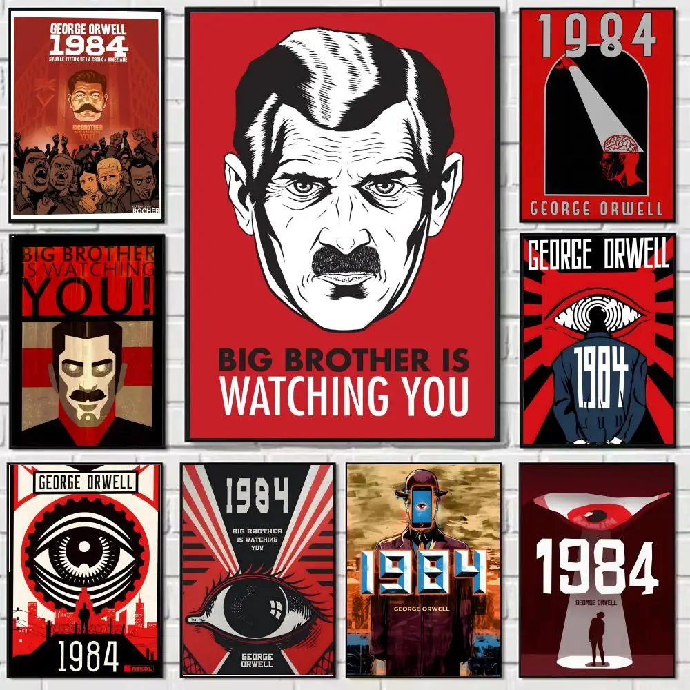 1984 George Orwell Painting Calligraphy Canvas Poster: Crease Free Waterproof Durable All Space Wall Decor
1984 George Orwell Painting Calligraphy Canvas Poster: Crease Free Waterproof Durable All Space Wall Decor