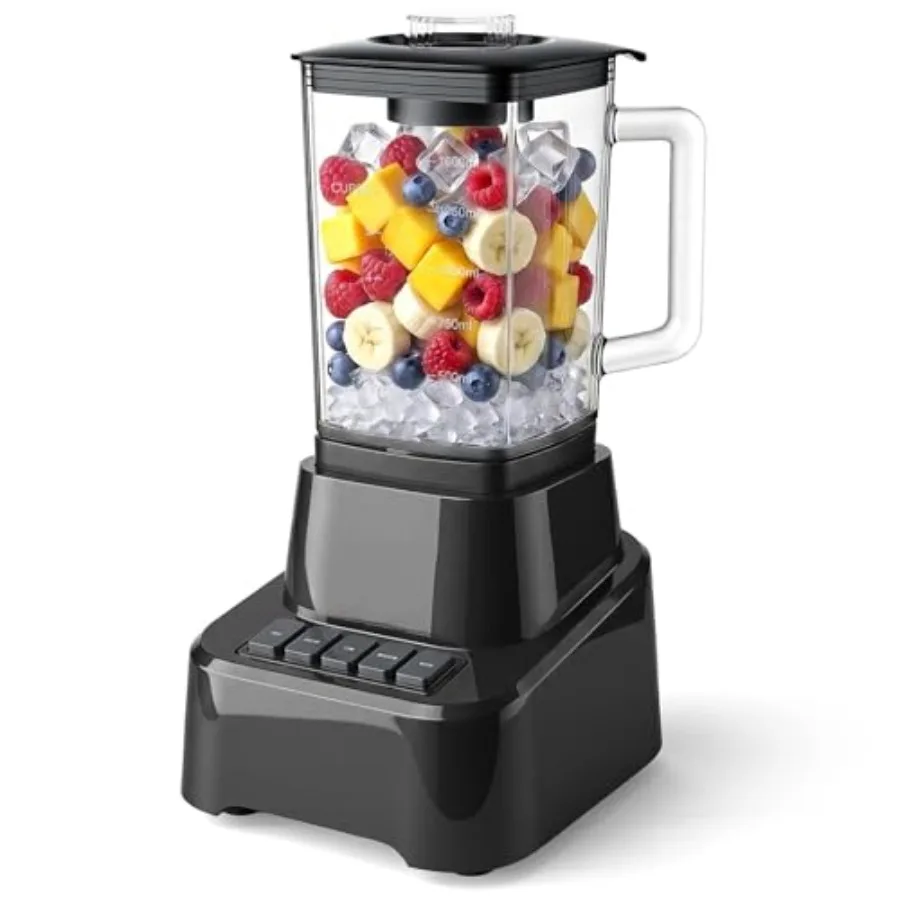 6.8 Cup Professional Blender for Smoothies, Full-Size Kitchen Blender with 850 Peak Watts and 54oz Large Glass Pitcher, 4 Speed
6.8 Cup Professional Blender for Smoothies, Full-Size Kitchen Blender with 850 Peak Watts and 54oz Large Glass Pitcher, 4 Speed