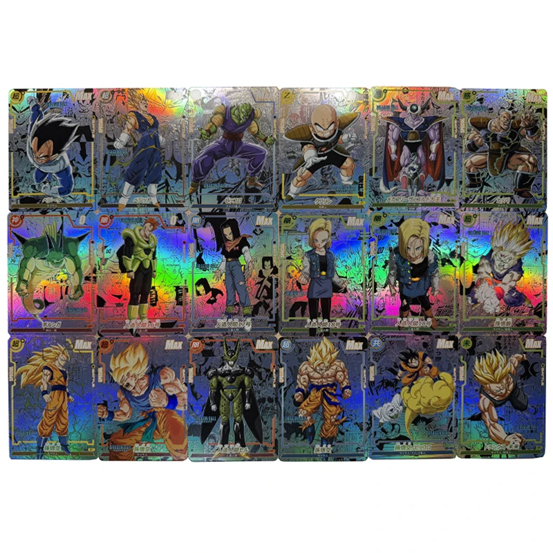 Набор из 18 карт Dragon Ball TCG: Сон Гоку, Вегета, IV Селл. DIY-карты для самостоятельного изготовления, цветные, с эффектом мерцания. Коллекционные аниме-карты для игры, подарок, игрушка, 63*88 мм.
Набор из 18 карт Dragon Ball TCG: Сон Гоку, Вегета, IV Селл. DIY-карты для самостоятельного изготовления, цветные, с эффектом мерцания. Коллекционные аниме-карты для игры, подарок, игрушка, 63*88 мм.