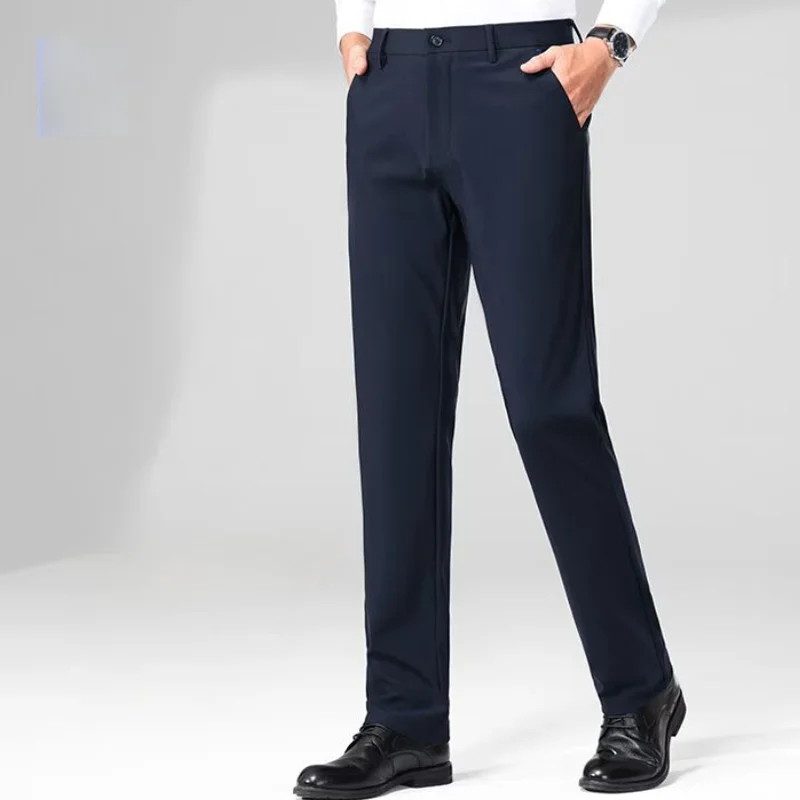 Мужские большие высокие классические классические брюки, высокая эластичность, устойчивые к морщинам, элегантные повседневные прямые брюки, деловые повседневные брюки
Мужские большие высокие классические классические брюки, высокая эластичность, устойчивые к морщинам, элегантные повседневные прямые брюки, деловые повседневные брюки