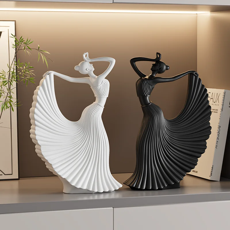 Figurine Sculpture White Abstract Dancing Girl Statue Modern Minimalist Living Room Entrance TV Cabinet Wine Cabinet Home Decor
Figurine Sculpture White Abstract Dancing Girl Statue Modern Minimalist Living Room Entrance TV Cabinet Wine Cabinet Home Decor