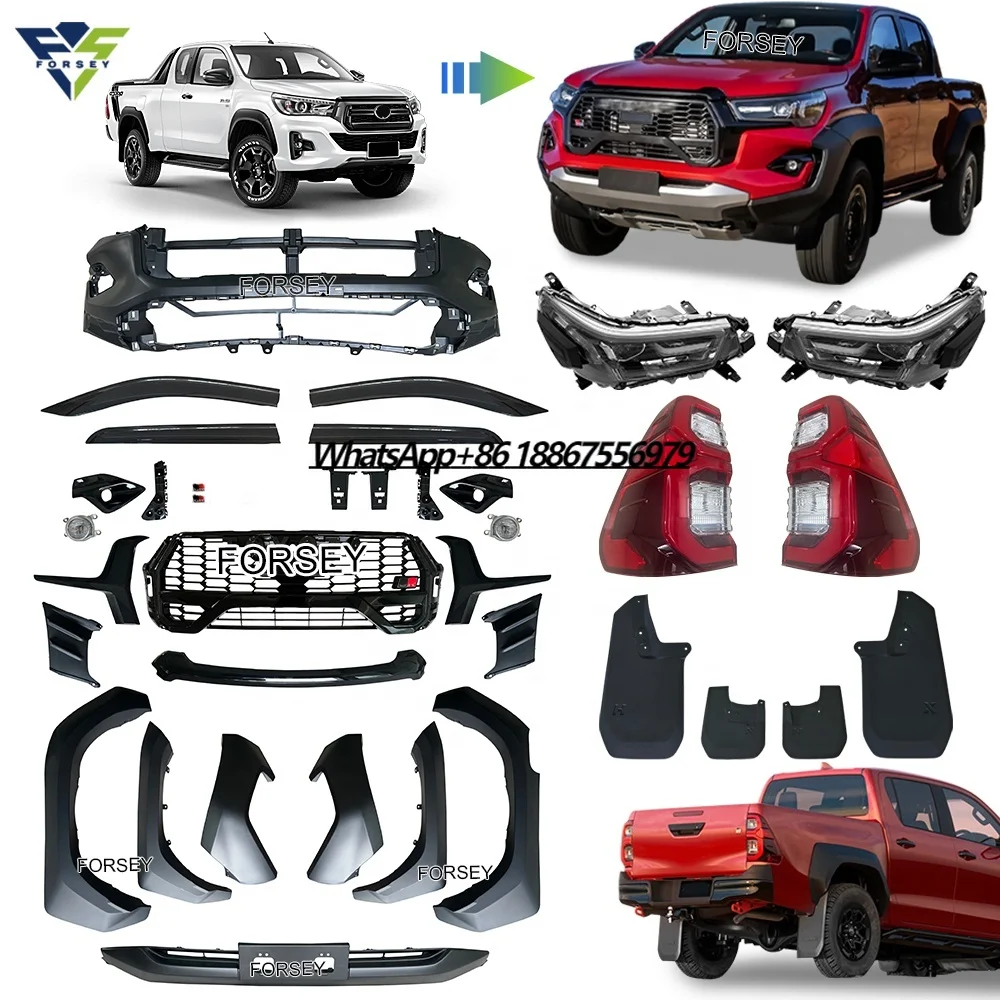 Hilux Revo Rocco 2016-2023 Upgrade to Hilux Body Kit GR Sport 2023 with Head Lamp&Rear Lamp
Hilux Revo Rocco 2016-2023 Upgrade to Hilux Body Kit GR Sport 2023 with Head Lamp&Rear Lamp