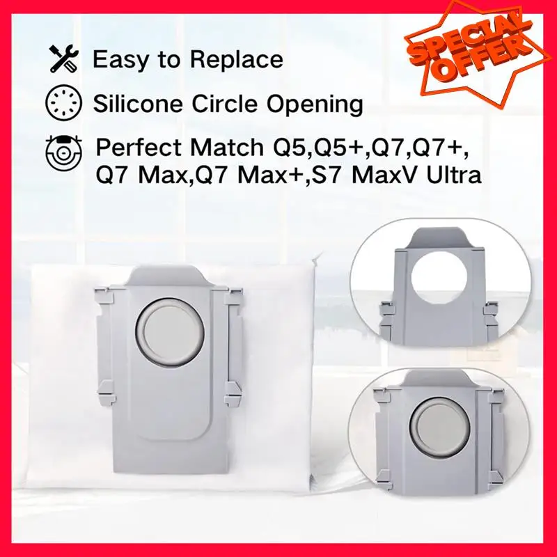 -ESTR 28X для Xiaomi Roborock S7 Maxv Ultra, аксессуары для мешков для пыли S7 Maxv/S7 Maxv Plus/Q7 MAX Q5 + T8, мешок для мусора, детали робота
-ESTR 28X для Xiaomi Roborock S7 Maxv Ultra, аксессуары для мешков для пыли S7 Maxv/S7 Maxv Plus/Q7 MAX Q5 + T8, мешок для мусора, детали робота