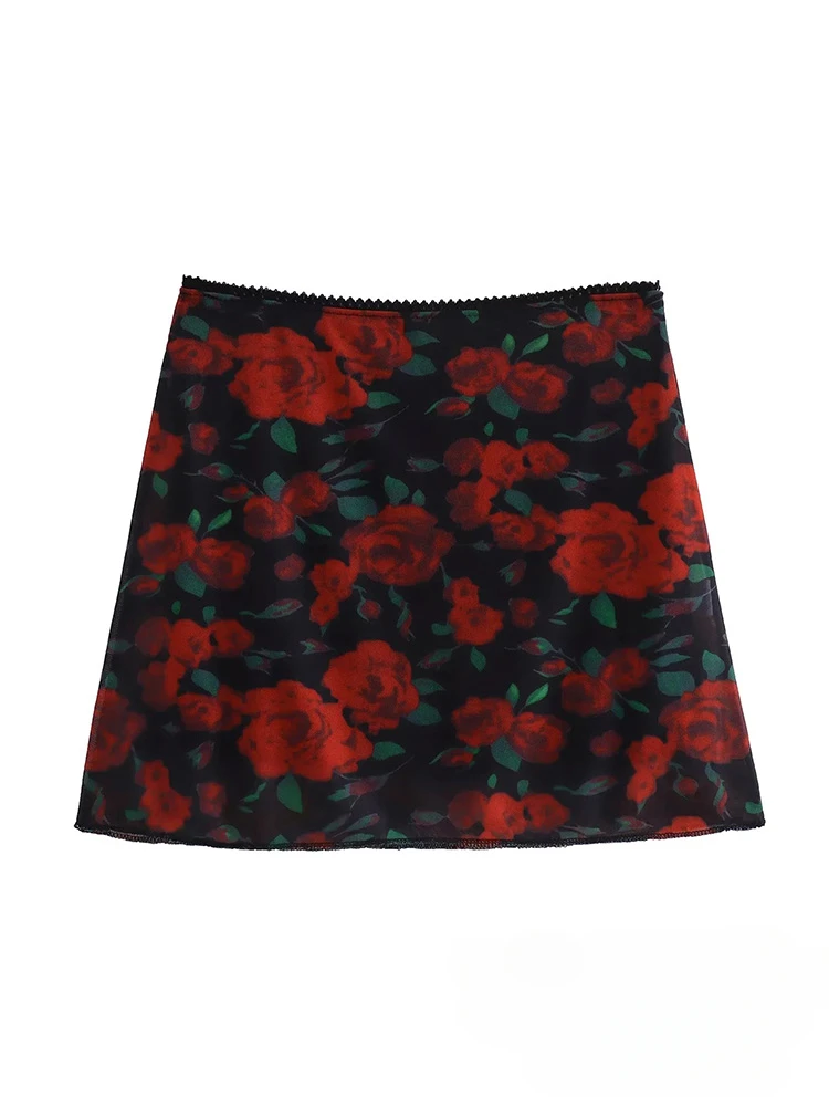 Vintage Casual Chic Red Flower Women Skirt Print Zipper Mini Skirt New Fashion 2024 Summer Female Holiday Sheath Skirts
Vintage Casual Chic Red Flower Women Skirt Print Zipper Mini Skirt New Fashion 2024 Summer Female Holiday Sheath Skirts