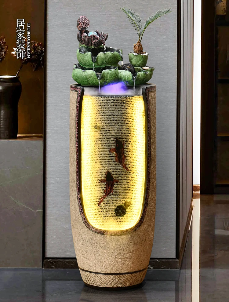 Landscape Flowing Water Lotus Leaf Floor Ornaments Circulation Waterscape Office Living Room Fengshui Wheel Decorative
Landscape Flowing Water Lotus Leaf Floor Ornaments Circulation Waterscape Office Living Room Fengshui Wheel Decorative