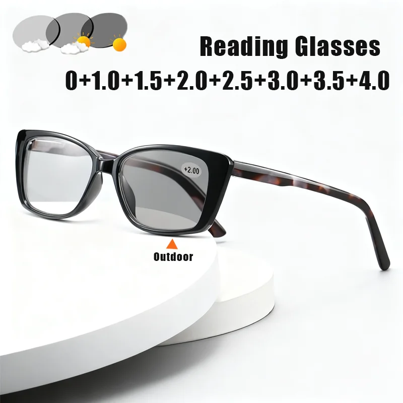 New Photochromic Reading Glasses Unisex Blue Light Blocking Glasses Fashionable Square Frames Turn Grey Presbyopia Glasses
New Photochromic Reading Glasses Unisex Blue Light Blocking Glasses Fashionable Square Frames Turn Grey Presbyopia Glasses