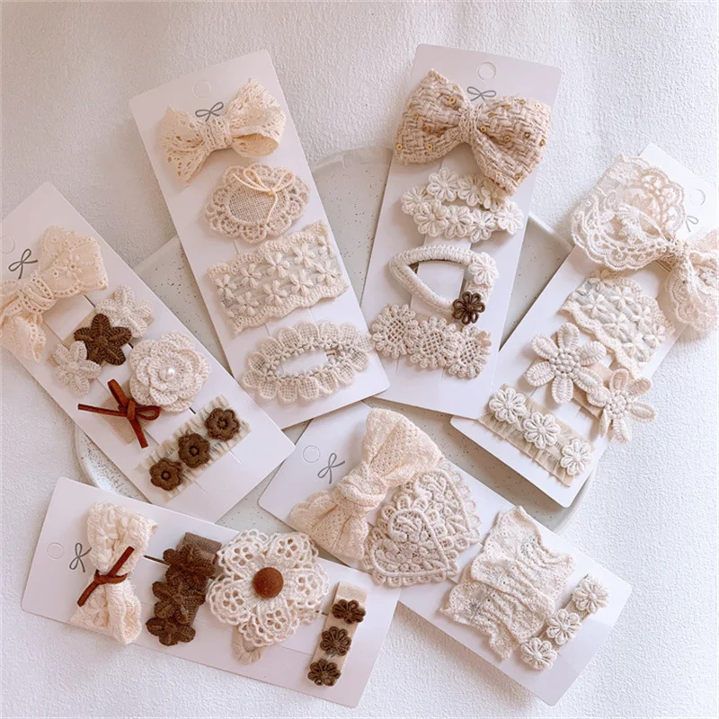 Cute Lace Flower Bow Hairpins Set Children Girls Kids Hair Clips Pins Barrettes Accessories Hairclip Headwear Headdress Ornament
Cute Lace Flower Bow Hairpins Set Children Girls Kids Hair Clips Pins Barrettes Accessories Hairclip Headwear Headdress Ornament