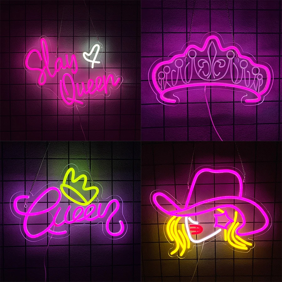 Slay Queen Theme Led Neon Sign, USB Powered , Used For Aesthetic Decor Of Woman'S Bedrooms, Dance Parties And Birthday Parties.
Slay Queen Theme Led Neon Sign, USB Powered , Used For Aesthetic Decor Of Woman'S Bedrooms, Dance Parties And Birthday Parties.