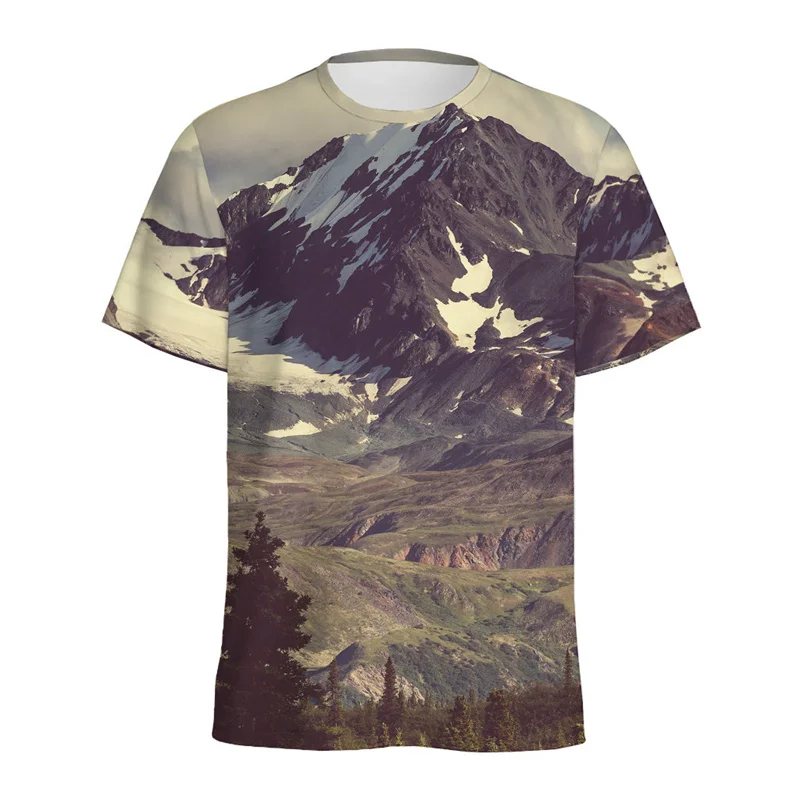 Natural Scenic Mountain 3D Printed T-shirt For Men Summer Casual Short Sleeve Pullover O-Neck Tees Loose Tops Street T Shirts
Natural Scenic Mountain 3D Printed T-shirt For Men Summer Casual Short Sleeve Pullover O-Neck Tees Loose Tops Street T Shirts