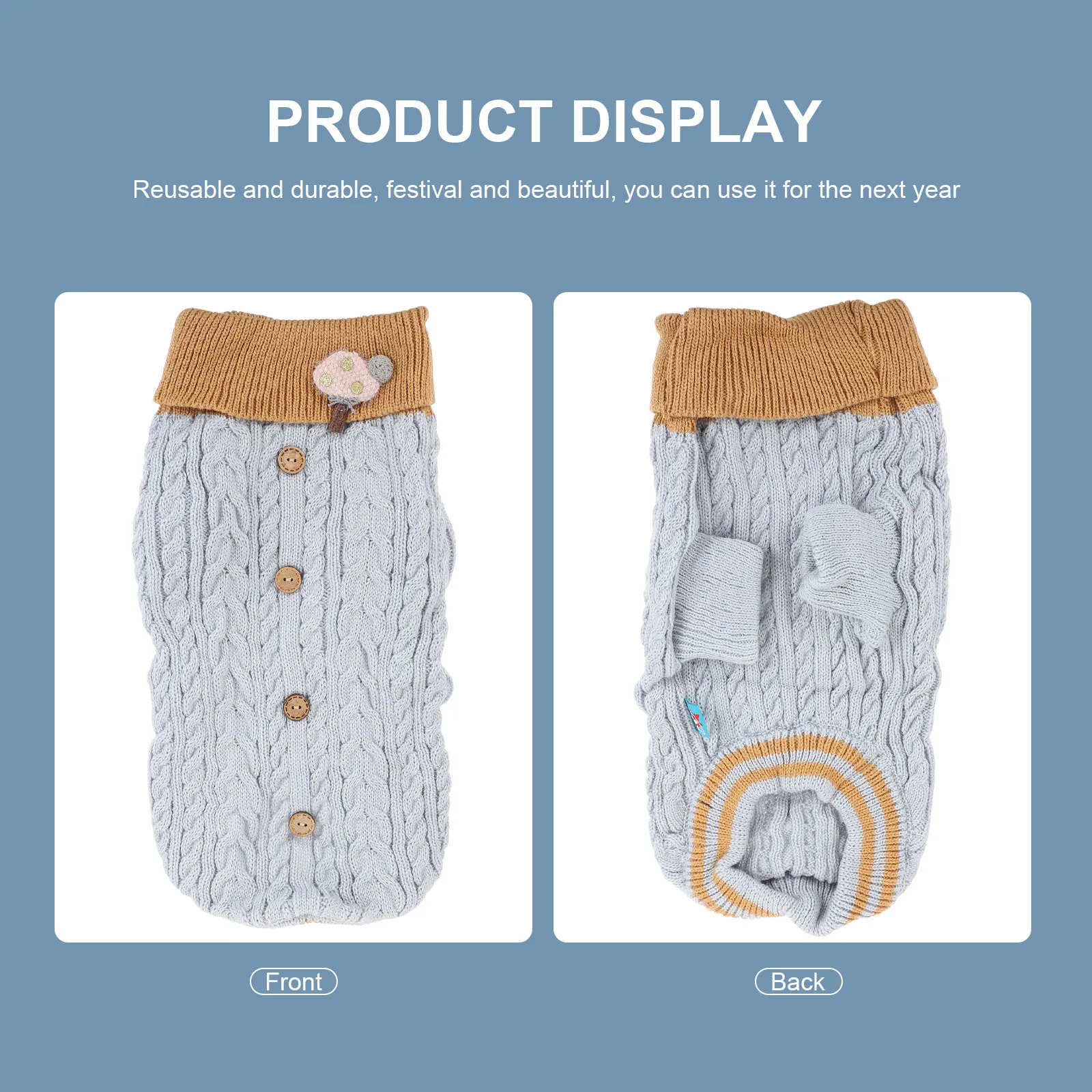 Pet Winter Sweater Turtleneck Costume Small Dog Puppy Apparel Warm Cotton Attractive Eyecatching Photo Prop Festival
Pet Winter Sweater Turtleneck Costume Small Dog Puppy Apparel Warm Cotton Attractive Eyecatching Photo Prop Festival