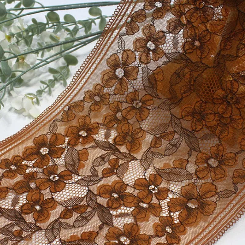 82Yards Light Coffee Elastic Stretch Lace Trims Skirt Hem For Clothing Accessories Lingerie Dress Sewing Lace Fabric
82Yards Light Coffee Elastic Stretch Lace Trims Skirt Hem For Clothing Accessories Lingerie Dress Sewing Lace Fabric