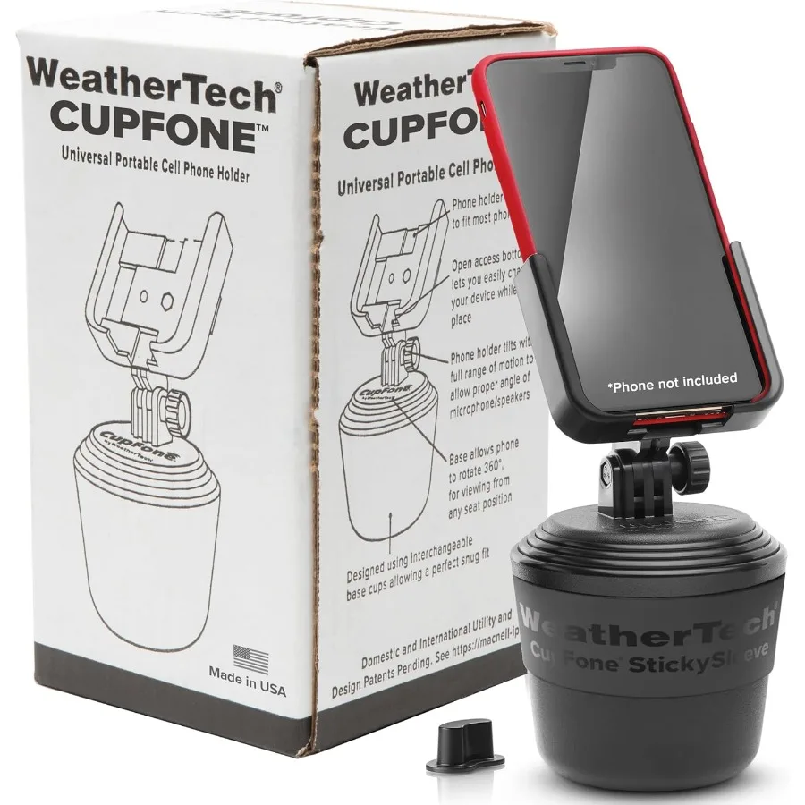 CupFone Universal Cup Holder Phone Mount for Cars Adjustable Secure Fit with Open Access for Charging Compatible wi
CupFone Universal Cup Holder Phone Mount for Cars Adjustable Secure Fit with Open Access for Charging Compatible wi