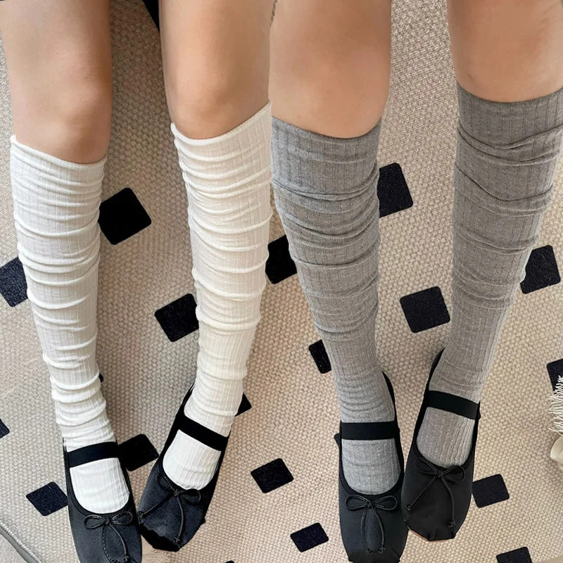 Japanese Knee High Socks for Women Solid Color White Autumn Winter Knight Boots Long Socks Knitted JK High Socks High Stockings
Japanese Knee High Socks for Women Solid Color White Autumn Winter Knight Boots Long Socks Knitted JK High Socks High Stockings