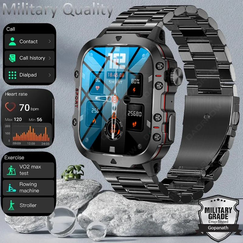 2024 New Rugged Military Fitness smartwatch For Men For Android IOS 3ATM Waterproof Sports Ai Voice Call Smartwatch Outdoor
2024 New Rugged Military Fitness smartwatch For Men For Android IOS 3ATM Waterproof Sports Ai Voice Call Smartwatch Outdoor