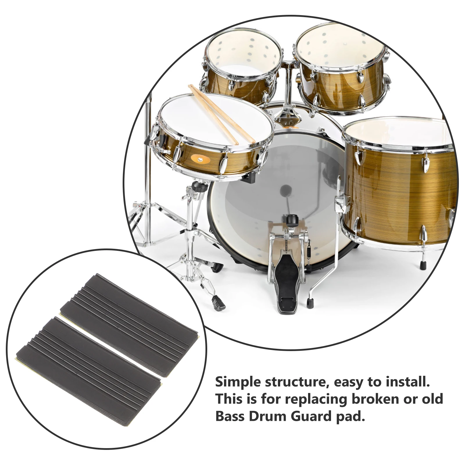2pcs Bass Guard Pad Rubber Antiskid Pedal Accessories Support Foot Pads For Percussion Instrument Drum Kit Accessory Antiskid
2pcs Bass Guard Pad Rubber Antiskid Pedal Accessories Support Foot Pads For Percussion Instrument Drum Kit Accessory Antiskid