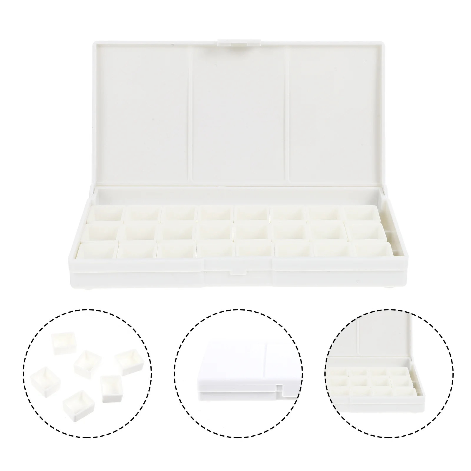 Pigment Storage Box Waterproof Plastic Color Container for Watercolor Painting Blending and Calligraphy Compact Design
Pigment Storage Box Waterproof Plastic Color Container for Watercolor Painting Blending and Calligraphy Compact Design