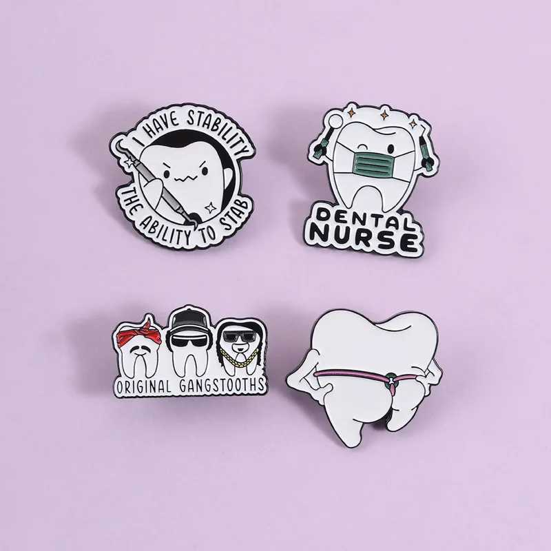 Funny Tooth Series Enamel Pins Cartoon Dentist Medical Metal Accessory Badge Fashion Jewelry Gifts
Funny Tooth Series Enamel Pins Cartoon Dentist Medical Metal Accessory Badge Fashion Jewelry Gifts