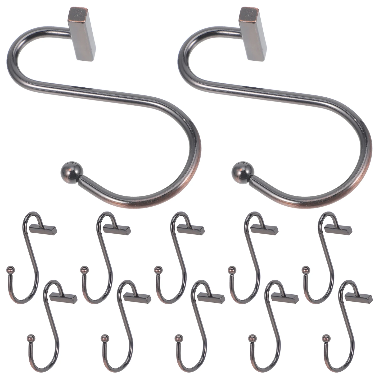 12 Pcs Shower Curtain Hooks Heavy Duty Round Metal Bathroom Hooks for Curtains Dark Brown Rods Decorative Bedroom
12 Pcs Shower Curtain Hooks Heavy Duty Round Metal Bathroom Hooks for Curtains Dark Brown Rods Decorative Bedroom