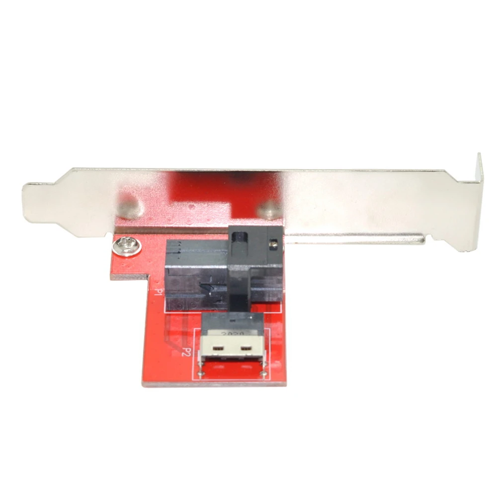 PCI-Express 4.0 Slimline SAS SFF-8654 to HD SFF-8643 PCBA Female Adapter With Bracket
PCI-Express 4.0 Slimline SAS SFF-8654 to HD SFF-8643 PCBA Female Adapter With Bracket