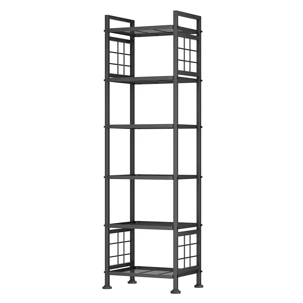 6-Wire Standing Storage Shelf, Metal Shelving Unit Pantry Ra For Laundry Kitchen Bathroom Organizer(Black)
6-Wire Standing Storage Shelf, Metal Shelving Unit Pantry Ra For Laundry Kitchen Bathroom Organizer(Black)
