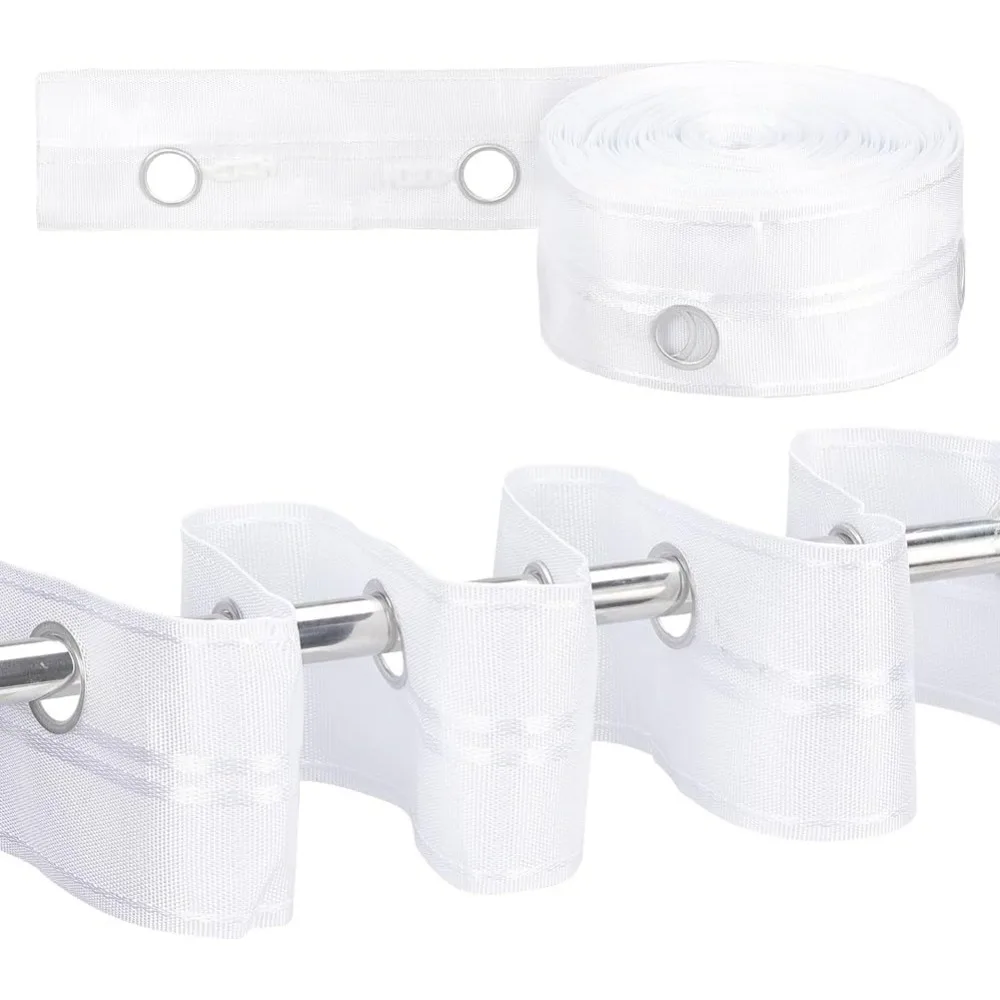 21.8Yards Polyester Grommet Drapery Tape 3.1inch Wide White Flat Heading Grommet Tape with Iron Hole Curtain Tape for Perforated
21.8Yards Polyester Grommet Drapery Tape 3.1inch Wide White Flat Heading Grommet Tape with Iron Hole Curtain Tape for Perforated
