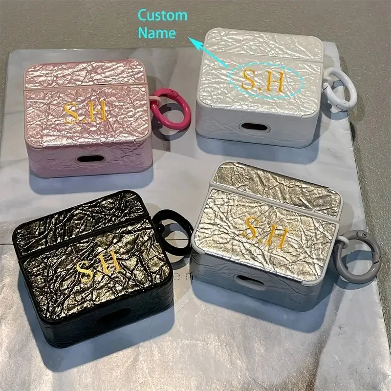 Personalized Initials Custom Golden Name Pleated Light Beige Pattern Earphone Case for Airpods 1 2 3 4 pro 2 Protective Cover
Personalized Initials Custom Golden Name Pleated Light Beige Pattern Earphone Case for Airpods 1 2 3 4 pro 2 Protective Cover