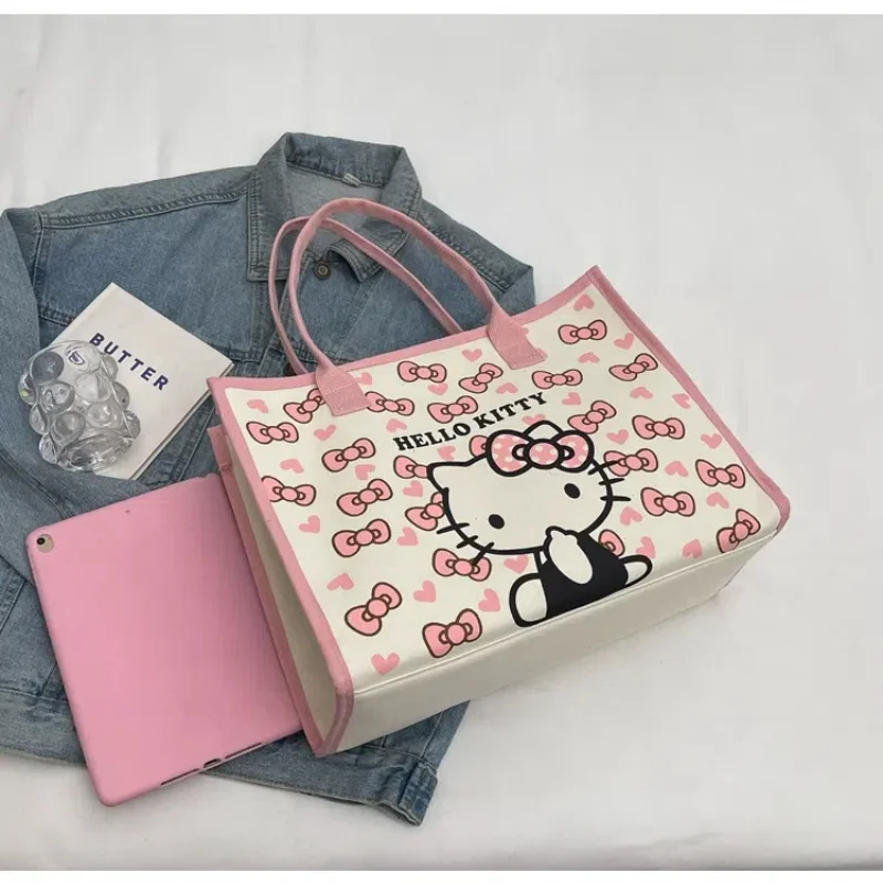 2025 New Printed Cartoon Canvas Hellokitty Large Capacity Tote Bag Women's Hot Style Portable Shopping Bags Tutoring Bags
2025 New Printed Cartoon Canvas Hellokitty Large Capacity Tote Bag Women's Hot Style Portable Shopping Bags Tutoring Bags
