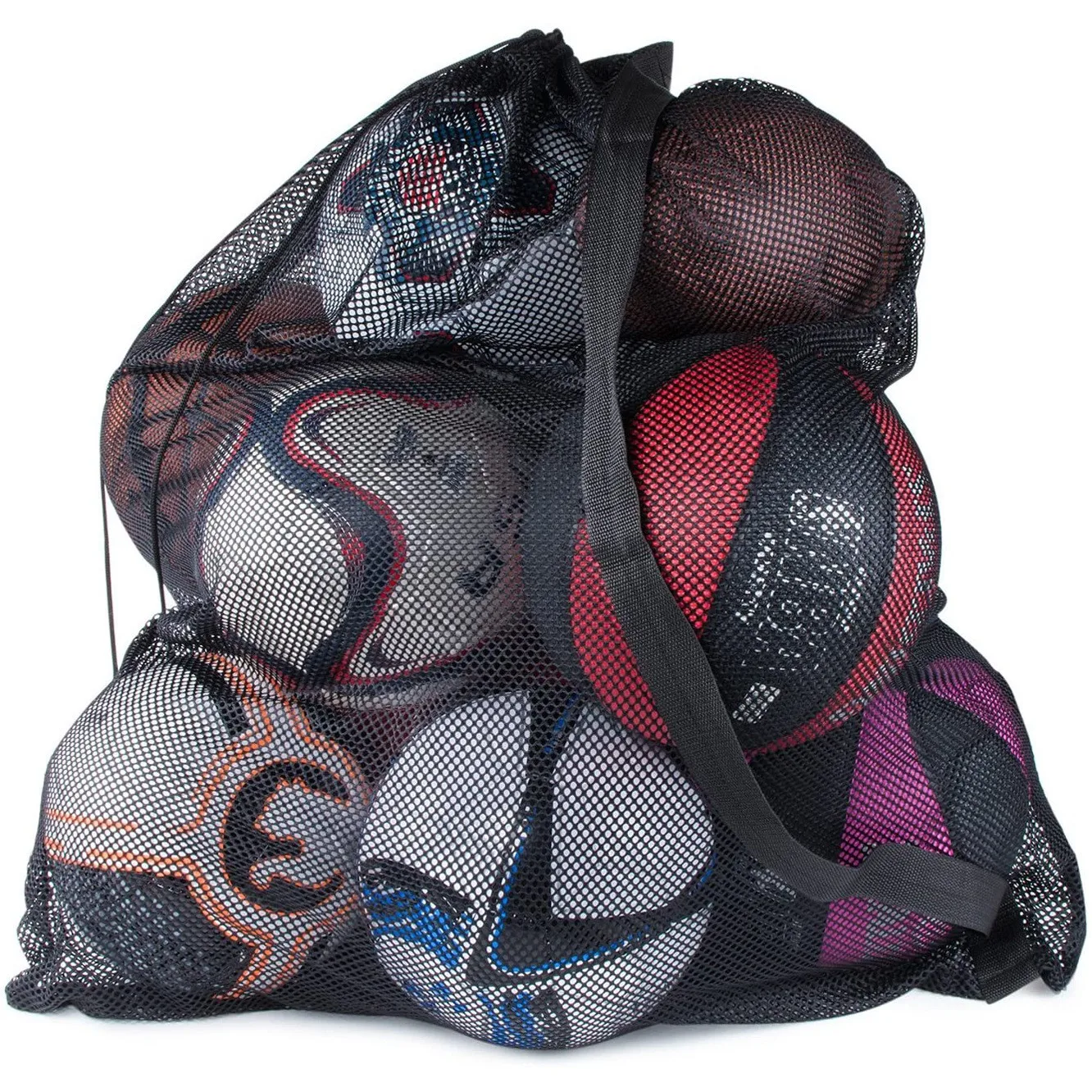 1 Pcs Large Capacity Drawstring Sports Bag Mesh Shoulder Bag for Storage Basketball Football Volleyball ball pocket
1 Pcs Large Capacity Drawstring Sports Bag Mesh Shoulder Bag for Storage Basketball Football Volleyball ball pocket