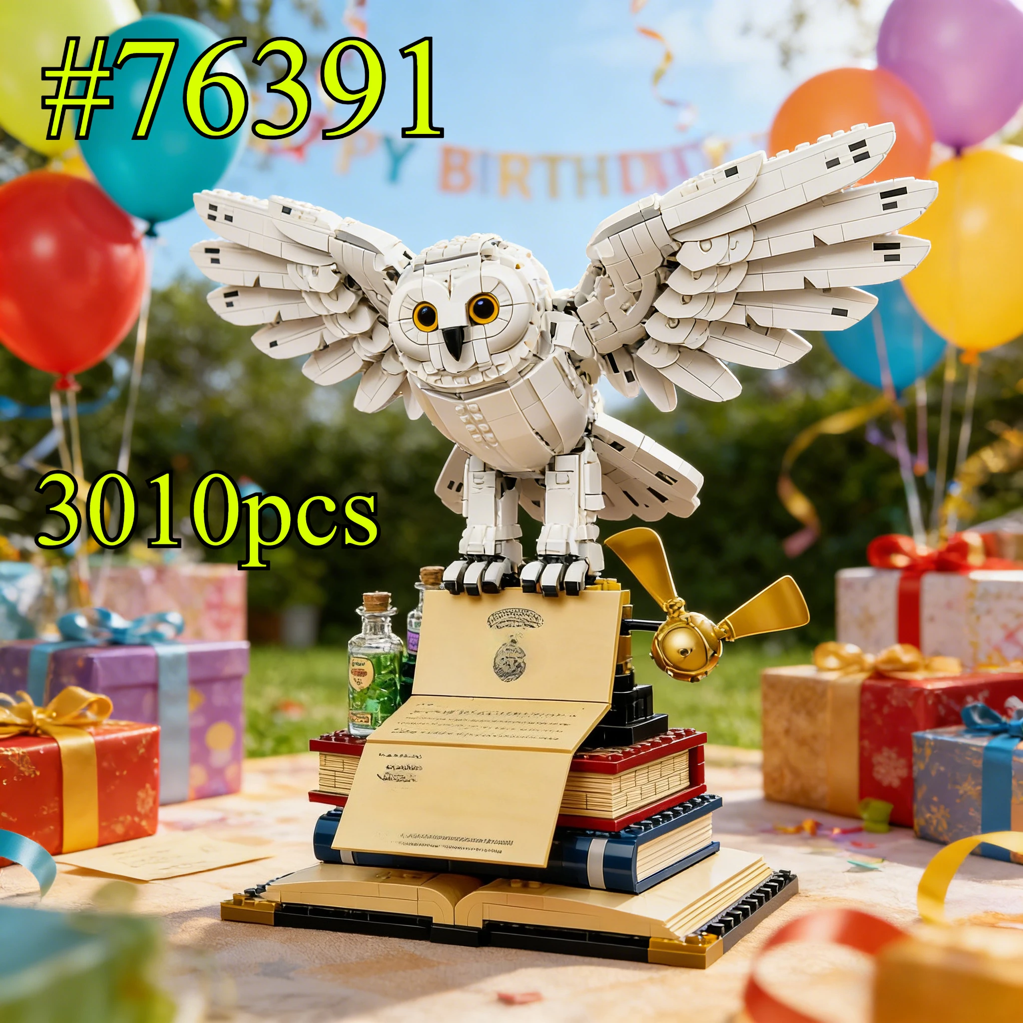 Набор мини-блоков White Magic Owl Mode 76391, 3010 шт., подходит для подарков на день рождения, не совместим с деталями Lego.
Набор мини-блоков White Magic Owl Mode 76391, 3010 шт., подходит для подарков на день рождения, не совместим с деталями Lego.