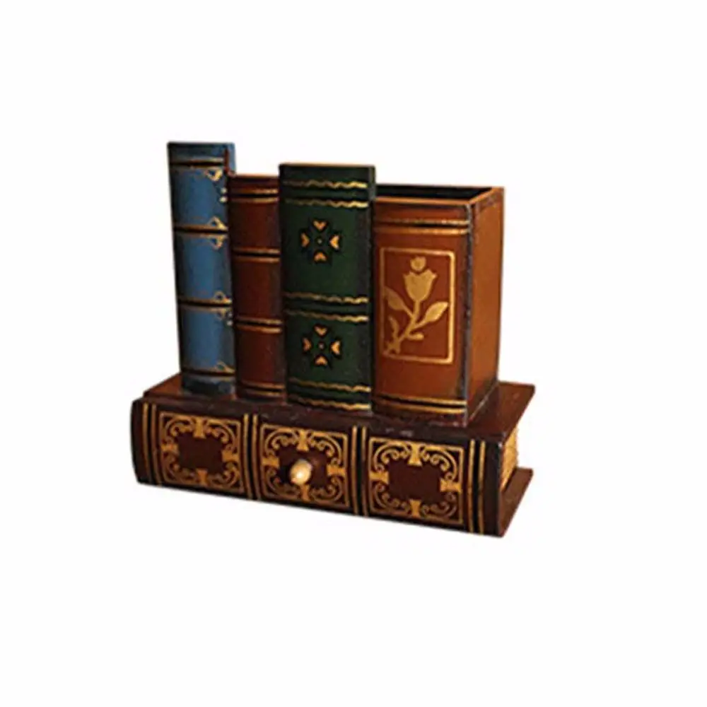 Desktop Decoration Vintage Wood Pen Holder Drawers Stationery Holder Desk Organizer Book Shape Pen Case Retro Wood Pen Holder
Desktop Decoration Vintage Wood Pen Holder Drawers Stationery Holder Desk Organizer Book Shape Pen Case Retro Wood Pen Holder