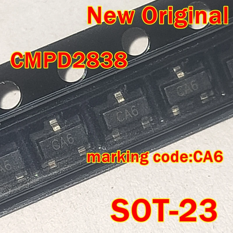 10pcs to 500pcs CMPD2838 SOT-23 New Original marking code:CA6 SURFACE MOUNT DUAL, SILICON SWITCHING DIODES
10pcs to 500pcs CMPD2838 SOT-23 New Original marking code:CA6 SURFACE MOUNT DUAL, SILICON SWITCHING DIODES