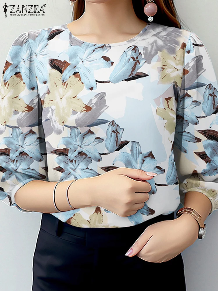 ZANZEA Women Casual O Neck 3/4 Sleeve Beach Tops 2025 Summer Floral Printed Blouse Bohemain Holiday Shirt Female Work Blusas
ZANZEA Women Casual O Neck 3/4 Sleeve Beach Tops 2025 Summer Floral Printed Blouse Bohemain Holiday Shirt Female Work Blusas