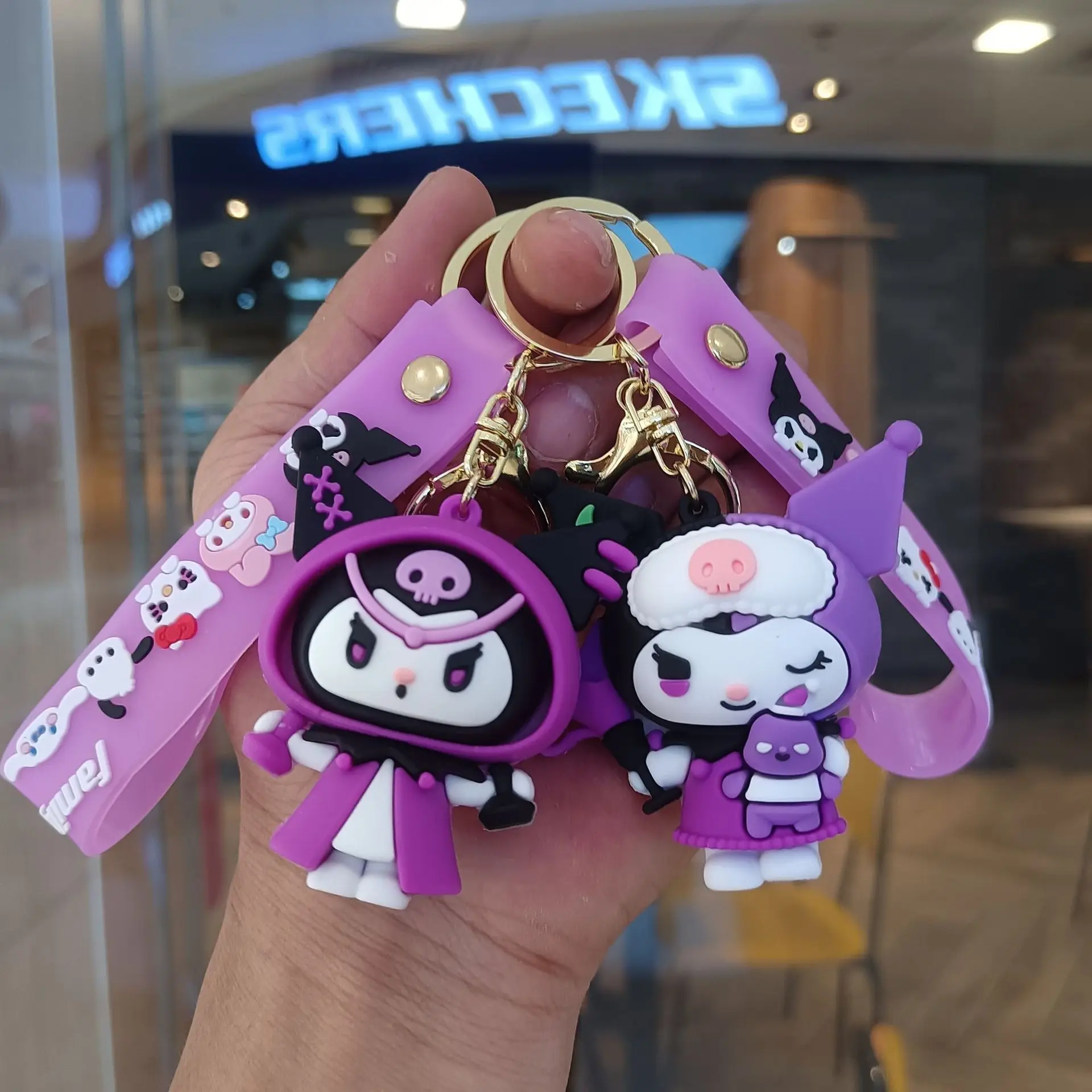 New Kuromi Keychain Cartoon Sanrio Hello Kitty Doll Keyring Cute Pendant Doll Bag Pendant Key Chain Gift Decor Toy Model
New Kuromi Keychain Cartoon Sanrio Hello Kitty Doll Keyring Cute Pendant Doll Bag Pendant Key Chain Gift Decor Toy Model