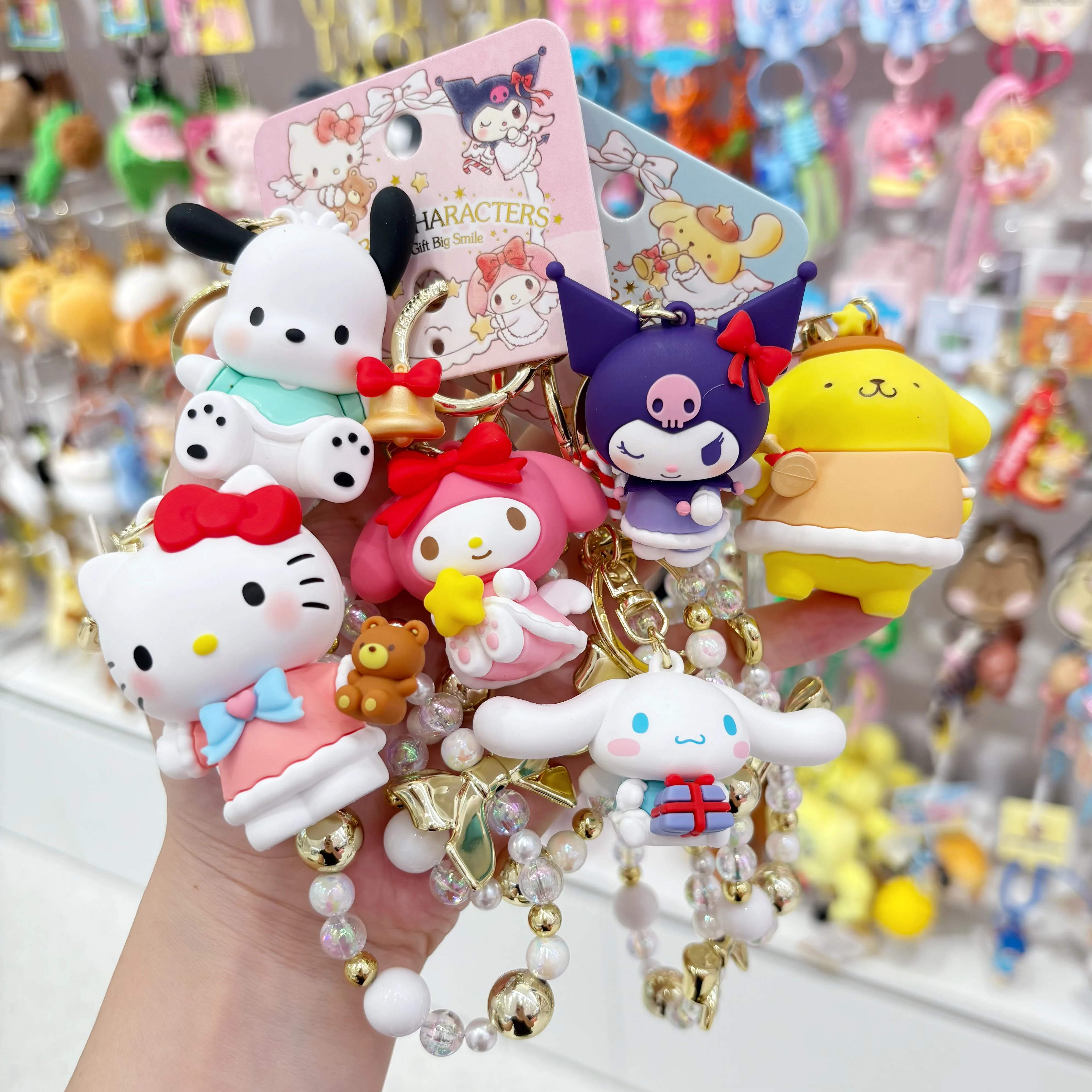 Sanrio Christmas Angel Beaded Keychain - Cute Holiday Charm Gift for Girls, Teens, Anime Fans - Stocking Stuffer, Party Favor
Sanrio Christmas Angel Beaded Keychain - Cute Holiday Charm Gift for Girls, Teens, Anime Fans - Stocking Stuffer, Party Favor