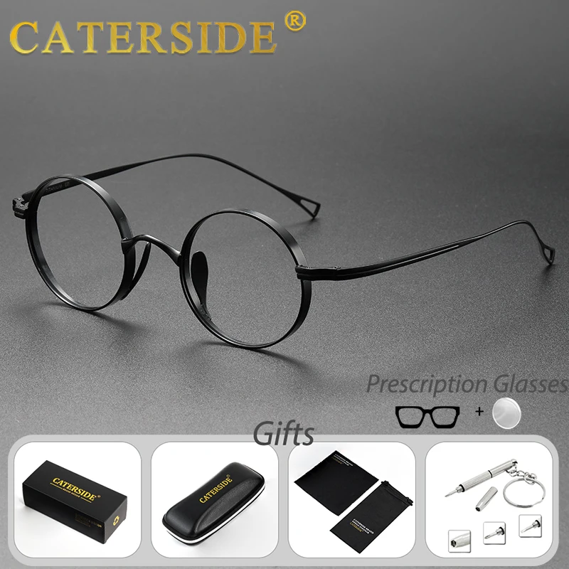 CATERSIDE Fashion Men Prescription Glasses 1.56 Refractive Index Ultra Light Round Frame Women's Anti Blue Light Optical Glasses
CATERSIDE Fashion Men Prescription Glasses 1.56 Refractive Index Ultra Light Round Frame Women's Anti Blue Light Optical Glasses