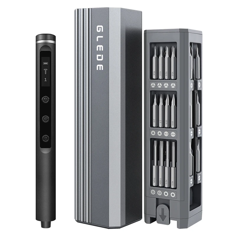 Glede 5-Speed Torque Precision Electric Screwdriver Set 3.7V Cordless Rechargeable DIY Iphone Repair Tools Power Screw Drivers
Glede 5-Speed Torque Precision Electric Screwdriver Set 3.7V Cordless Rechargeable DIY Iphone Repair Tools Power Screw Drivers