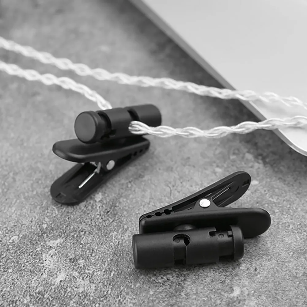 5 Pcs Cord Clips Wire Clamp Earphone Cable Headphone Holders Walkie Microphone Fixing Clamps Earbud Black Lapel 
5 Pcs Cord Clips Wire Clamp Earphone Cable Headphone Holders Walkie Microphone Fixing Clamps Earbud Black Lapel