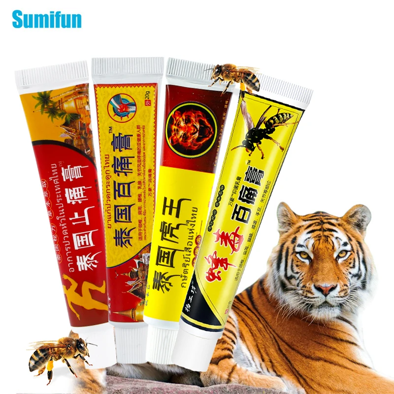 4Types Hot Sale Tiger Balm Joint Analgesic Cream Muscle Joint Pain Relieving Ointment Bee Venom Arthritis Painkiller Plaster 20g
4Types Hot Sale Tiger Balm Joint Analgesic Cream Muscle Joint Pain Relieving Ointment Bee Venom Arthritis Painkiller Plaster 20g