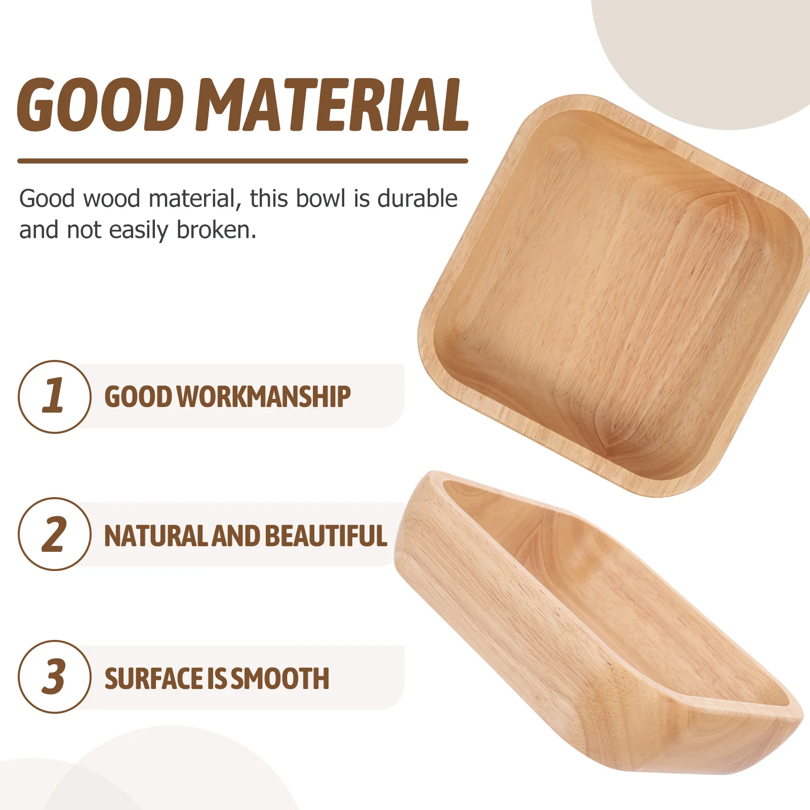 Wooden Large Square Salad Serving Bowl Fruit Storage Container Snack Rice Bowl For Kitchen Home Restaurant Use
Wooden Large Square Salad Serving Bowl Fruit Storage Container Snack Rice Bowl For Kitchen Home Restaurant Use